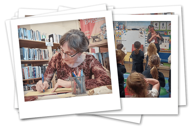 Children's Author Maria Antonia visits schools to talk about writing